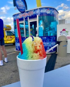 rainbow snow cone